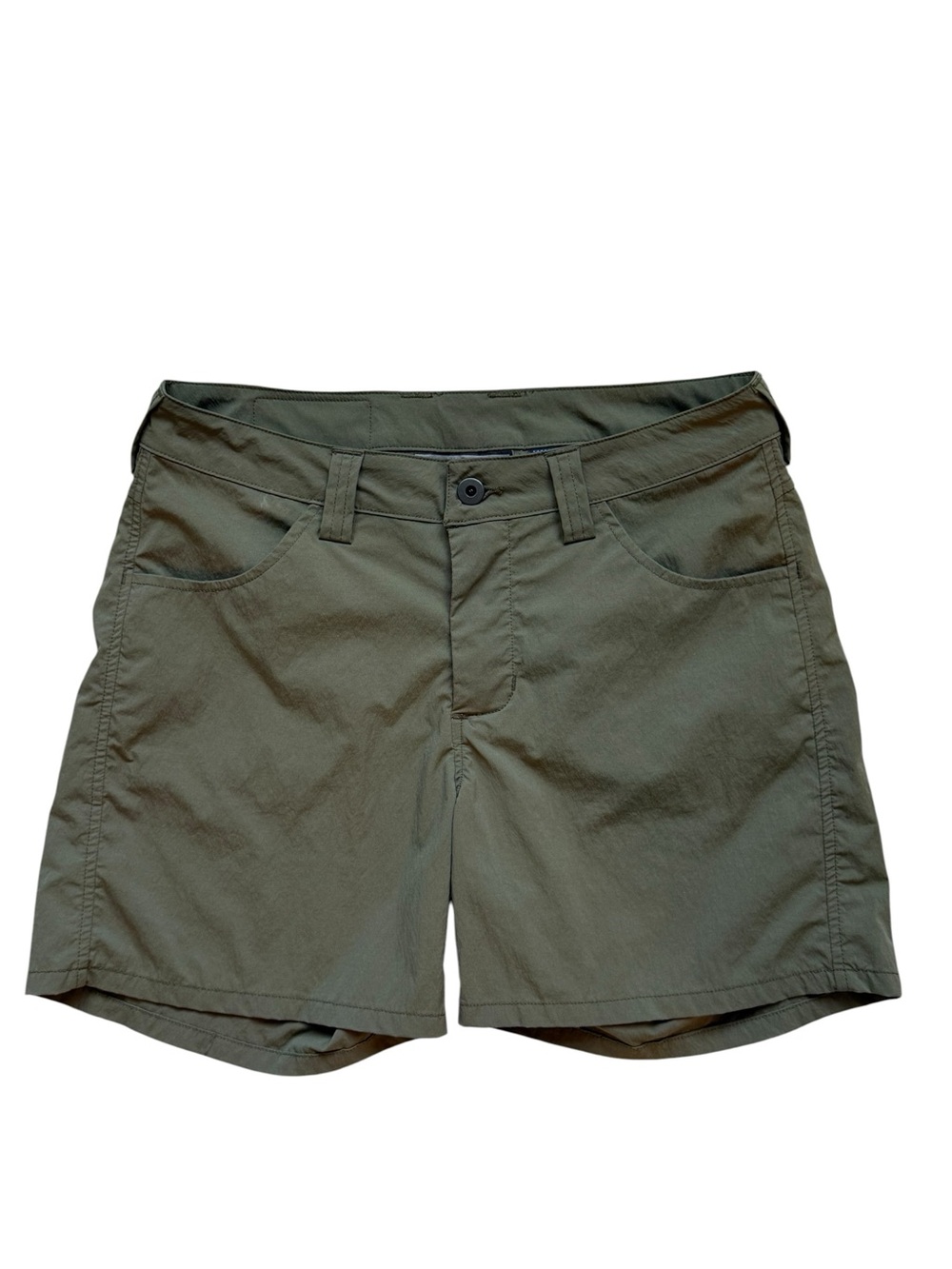 Goruck Simple Shorts Olive Green Quick Dry Made in USA 5” Women’s Size 6
